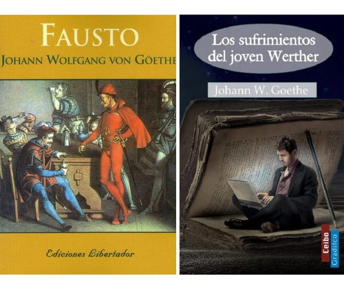 Lote X 2 Libros - Fausto + Sufrimientos - Goethe 0