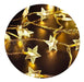 Christmas Garland with LED Star Lights in Warm White for Events 0