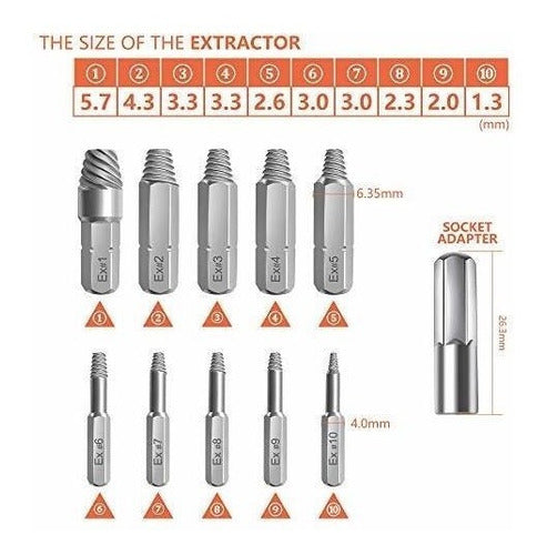 Juego De Extractores De Tornillos, 1