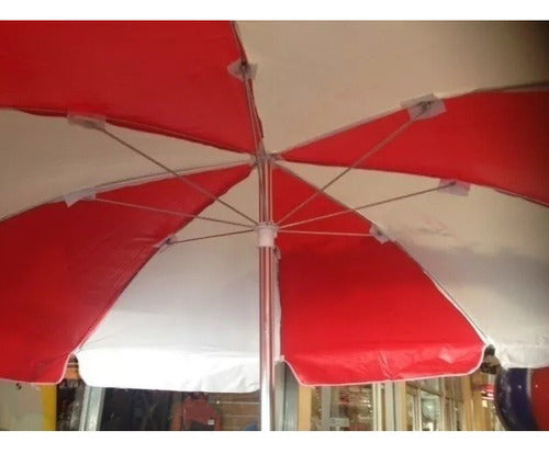 Nahuel PVC Beach Umbrella 2.20m Aluminum Outlet 1