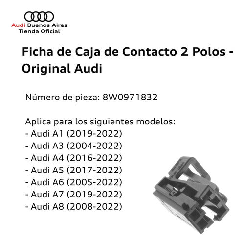 Ficha De Caja De Contacto 2 Polos Audi A4 2016 Al 2021 1