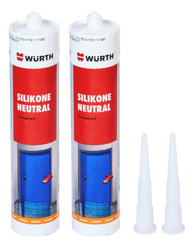 Wurth W-max Silicone Neutral Similar to Sika - Pack of 2 0