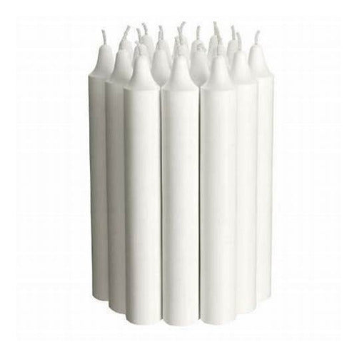 Out Short Common Candles x 200 White Paraffin Candle 0