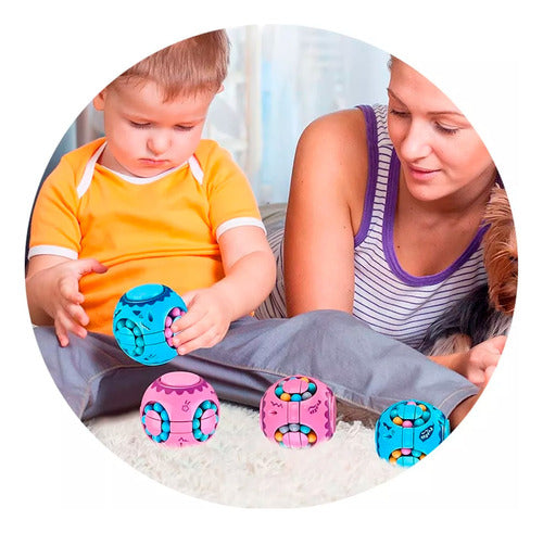 Generic Cubo Puzzle Giratorio Frijol Anti Estres Juego Niños 117-1 1