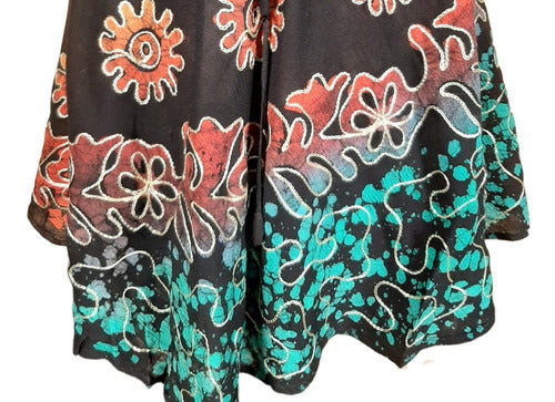 Anaandi Blusa Hindú Lisa Multicolor Con Detalles En Batik Divina! 7