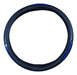 HD Reflective Blue Black Steering Wheel Cover 38cm for Car Truck 0