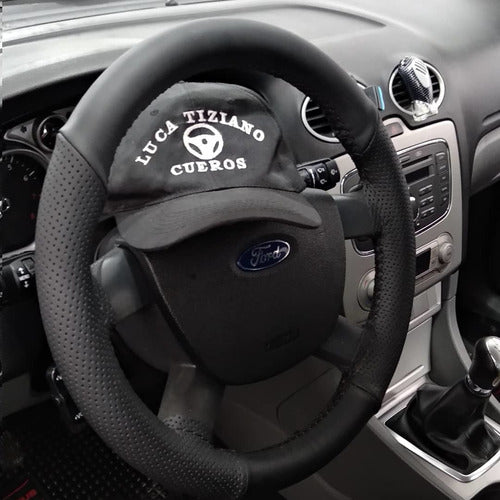 Fiat Combined Microtextured Cowhide Steering Wheel Cover 3