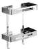 Double Stainless Steel Bathroom Organizer Shelf 410x125x300 mm 0