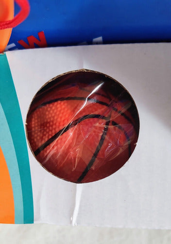 Juego Aro De Basketball 18cm Diametro  +pelota 1