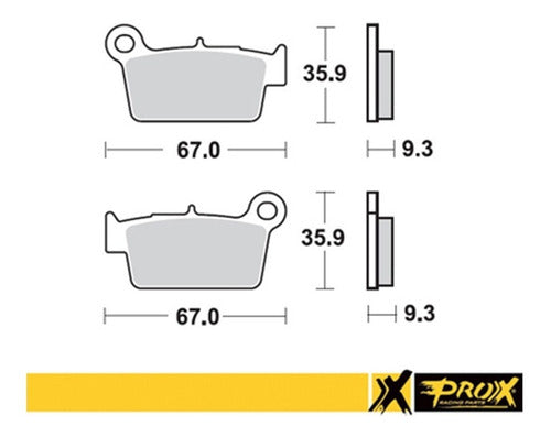 Pastilha De Freio Prox Traseira Tm 250 En-f 05/16 1