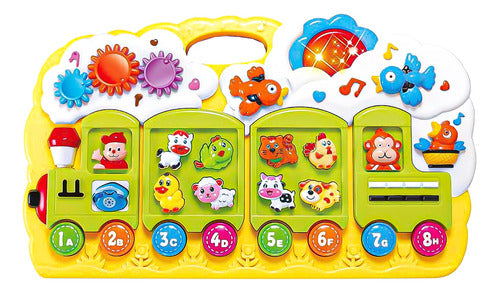 Trem Divertido Brinquedo Educativo Para Bebês Piano Infantil 1