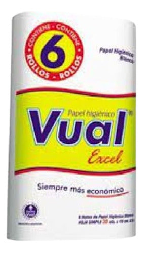 Pack Papel Higiénico Vual Excel 6x30m - X12u - Dh Tienda 0