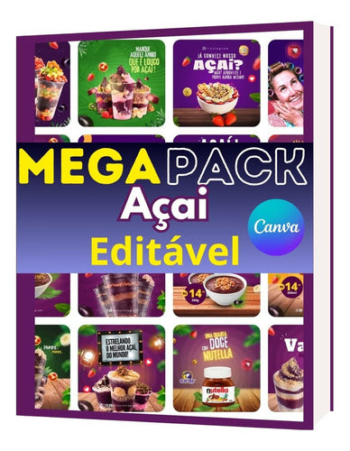 Mega Pack 200 Artes Editáveis Para Açaiteria + Brindes 0