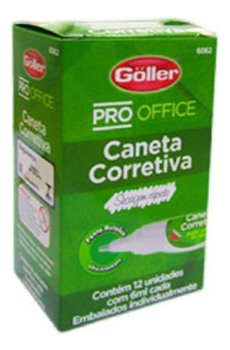 Caneta Corretiva 6ml Secagem Rápida Papelaria Durável 3