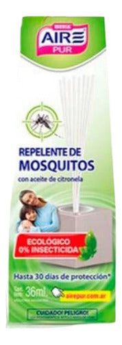 Mosquito Repellent Kit with Citronella Oil - Aire Pur Rods + Agent X Stop Mosquito 1
