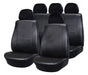 Nesbet Accesorios VW Bora Seat Covers + 4-Piece Carpet Set + Universal Steering Wheel Cover 1