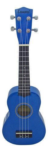 Leonard Soprano Ukulele Bright Blue + Case + Method 0