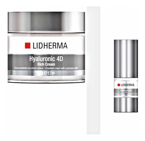 Lidherma Combo Hyaluronic 4D Rich Cream + Eyes Serum 0