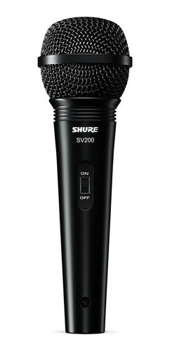 Microfono Shure Sv200-w Multipurpose Cardioid Dynamic Vocal 0