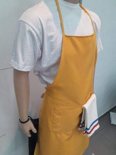 Gastronomic Kitchen Apron with Pocket, Stain-Resistant 16