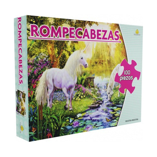 Ideas Rodeca Juego De Mesa Rompecabezas Unicornios 100 Piezas Yuyu 0