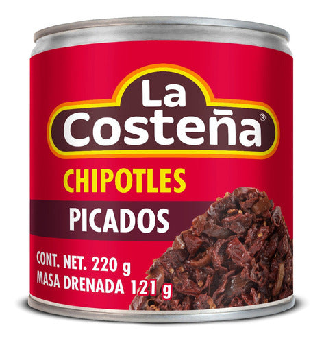 Pack of 3 Chiles Chipotles Diced X220g La Costeña 0