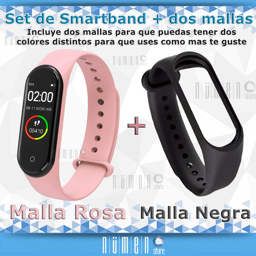 Smart Watch Smart Band M4 New with Oximeter + 2 Straps 7