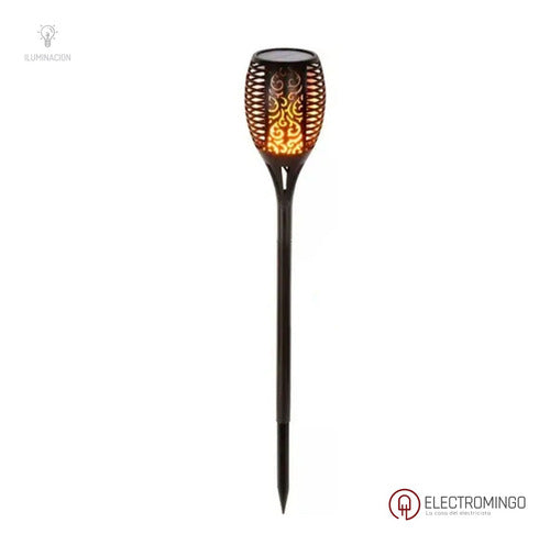 Etheos Solar LED Flame Effect Stake Outdoor Pack of 4 1