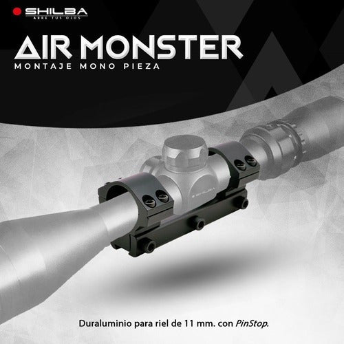 Shilba Air Monster 4x40 mm Mil Dot Rifle Scope with Rings 3