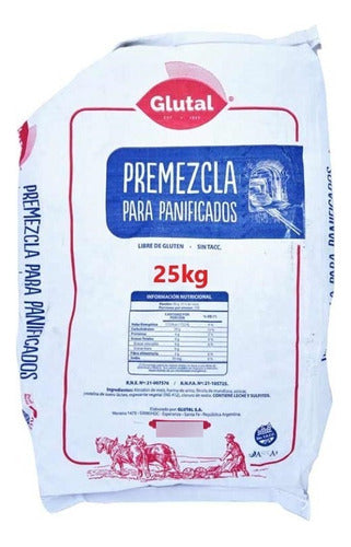 Glutal Premezcla Panificados X 25kg | Sin Tacc | Sin Gluten Glutal 0