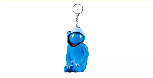 PMI Gang Beast Keychain with Figure 6cm Blue Bear GB8010 1