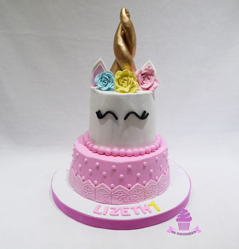 SS GOURMET Unicorn Themed Sweet Table for 40 People with Cake, Cupcakes, and Cake Pops 1