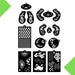 Matezz - Deco Stencils Stencil Maquillaje Artistico Tatto Corporal X 14 Plantillas 0