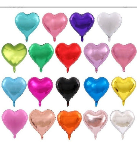 Cami's Cotillon Metallic Heart Balloon 10 Inches X 50 Assorted Units 0