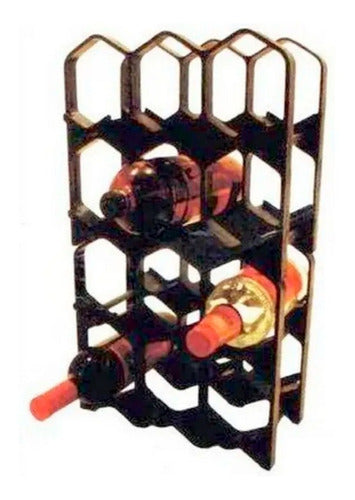 Modular Wine Rack for 6 Bottles - Stackable Wine Organizer 2