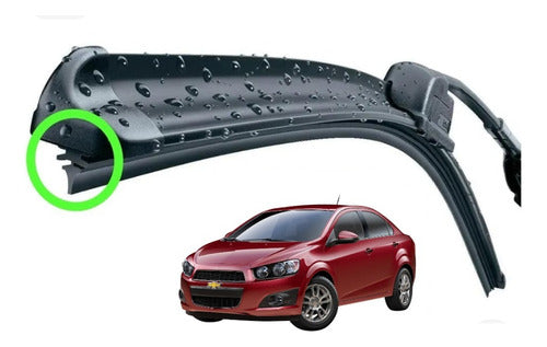 Replacement Rubber Wiper Blades Refill for Chevrolet Sonic 0
