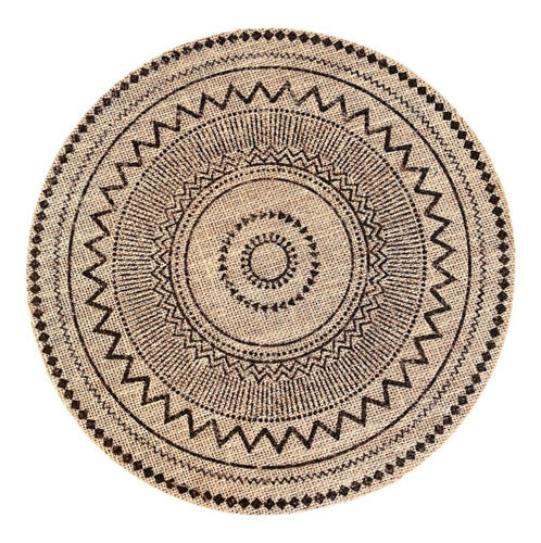 Modern Mandala Burlap Centerpiece Individual 38cm 76