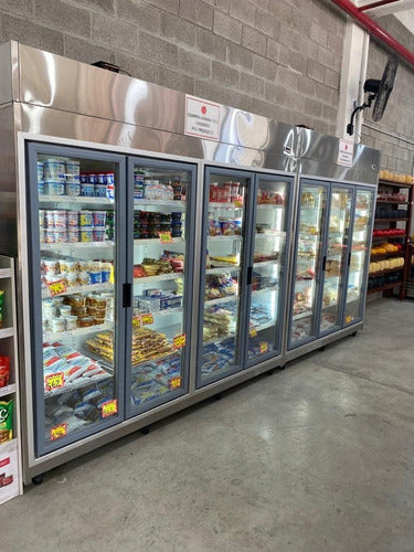 Mini Cooler Refrigeration Chamber with Racks and Glass Doors 2