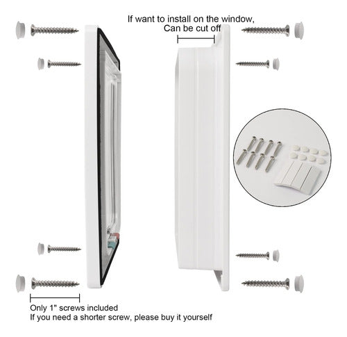 Puerta Para Mascotas Solapa Magnetica Cerradura De 4 Vias M 2