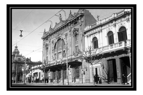 Montevideo En 1920  - Teatro 18 De Julio - Lámina 45x30 Cm. 0