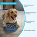 UPSKY Slow Feeder Dog Bowl - Blue Bone Pattern 6