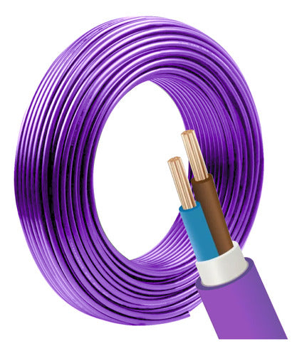 King 30 Metros Cable Subterraneo Exterior Bipolar 2x2.5mm Violeta 0