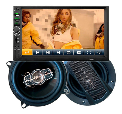 Xline Combo Stereo DVD 7880S + 5'' Premium Speakers 2