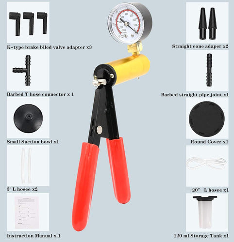 Haofang Portable Hand Vacuum Pump Brake Tester Kit 1