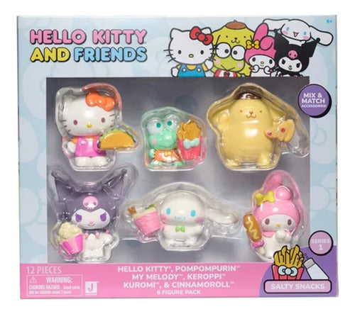 Jazwares Hello Kitty Set Coleccionable 6 Figuras + Acc 5 Cm Hkt0143 0