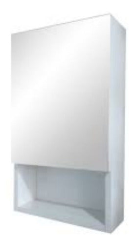 Amube Trento 30 X 50 Cm White Mirror Medicine Cabinet 0