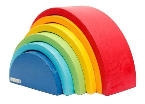 MNK Rainbow Wide Waldorf Montessori 28cm X 7.5cm 6 Pieces Mk 0