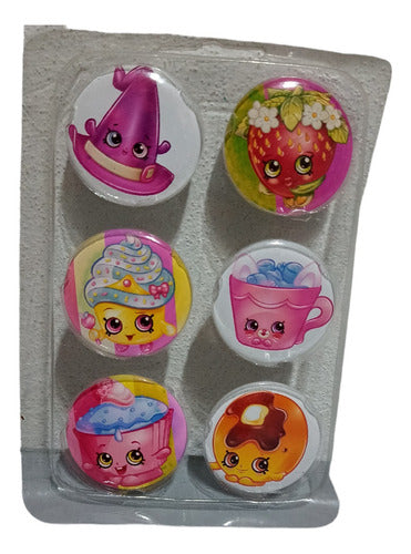 Shopkins Pins - Mixed Pack of 6 0