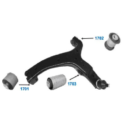 Capemi Kit X6 Lower Bushings for Volkswagen Amarok 1