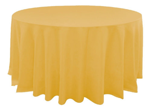 Round Tablecloth 2.20 Tropical Antistain Pack of 3 Units 34